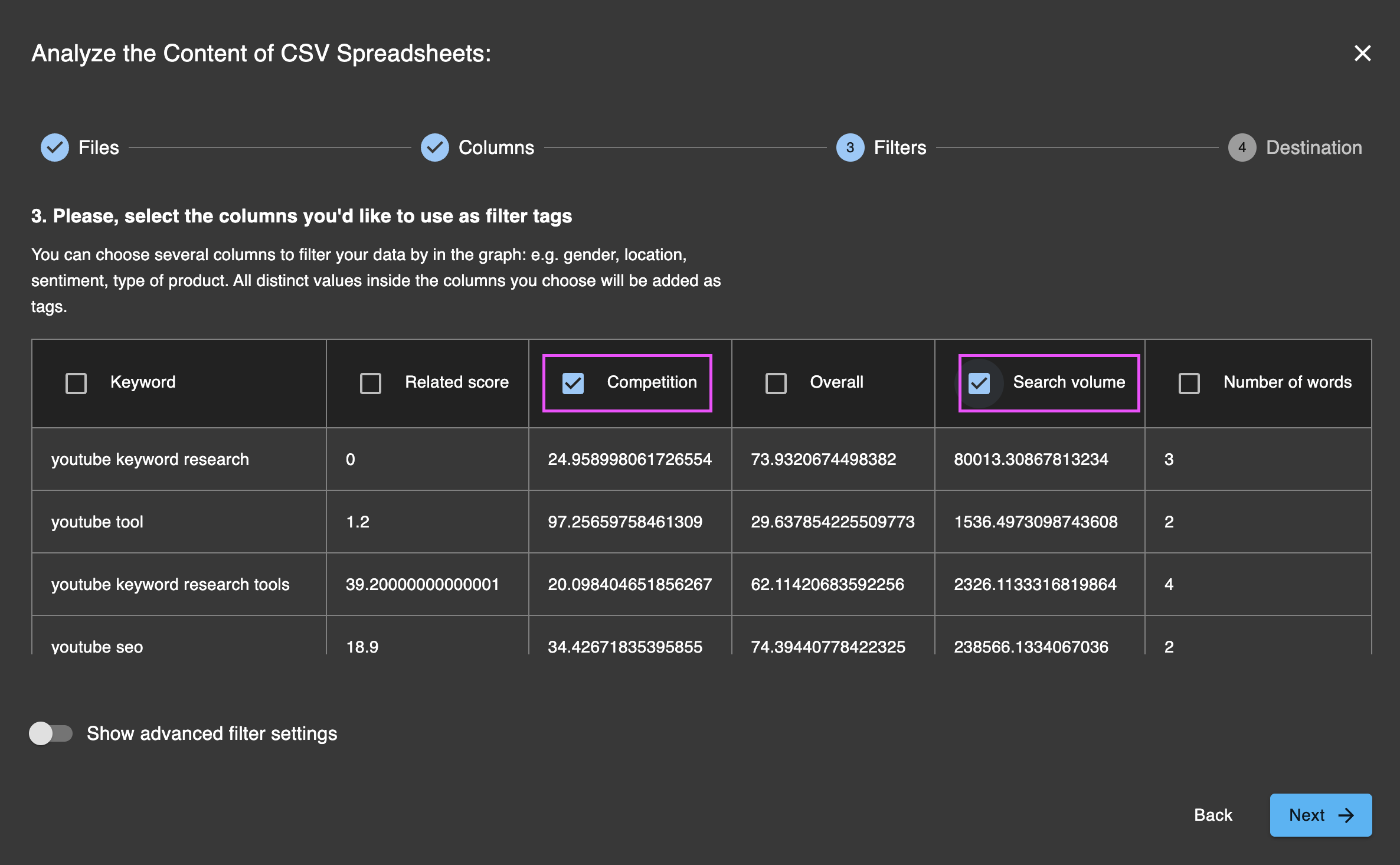 infranodus-csv-import-filters.png